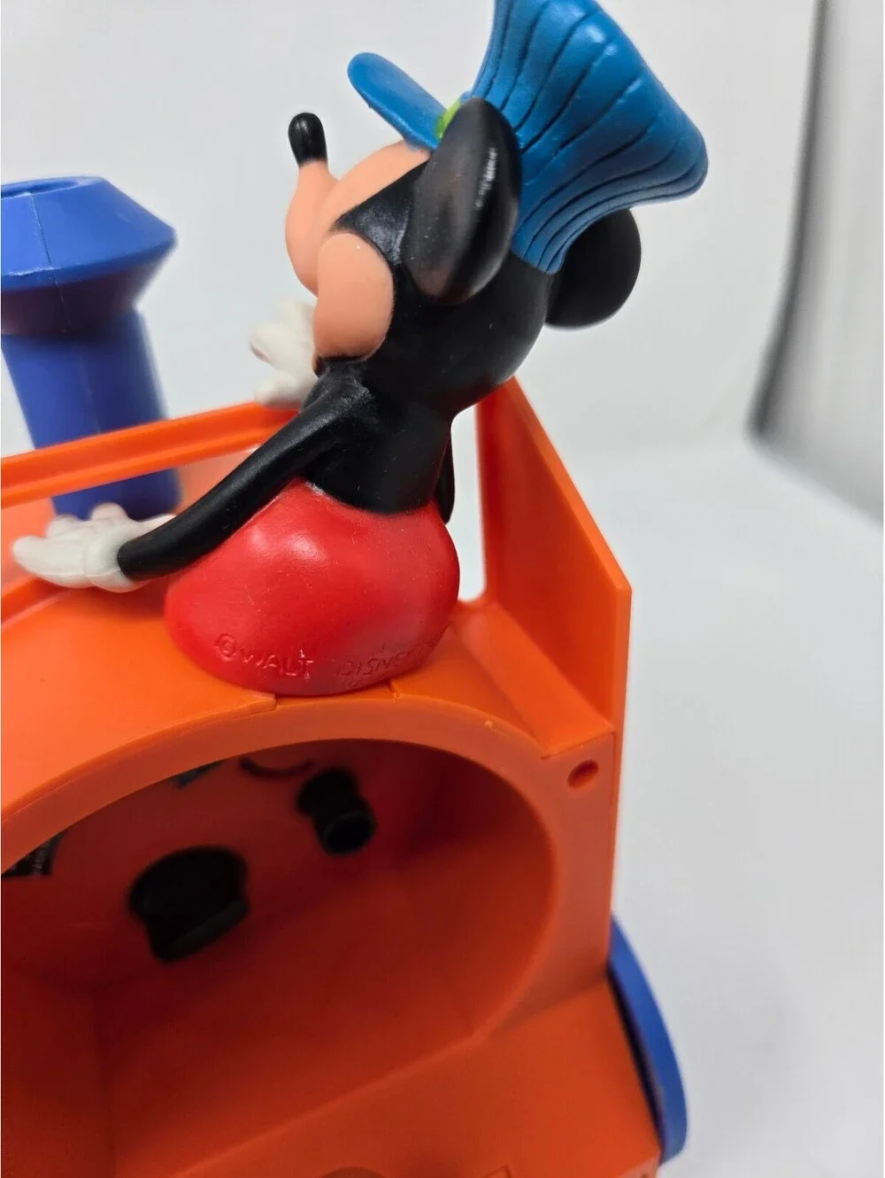1970's BRAND NEW IN BOX Mickey Mouse Talking Alarm Clock Choo-Choo Bradly Time